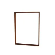 Scandinavian teak mirror, Sweden, 1960, 63cm x 47cm