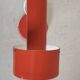 Orange metal wall light by Delmas - 1960s/70s