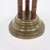 KMD Daalderop Brass and Oak Side Table 1930s