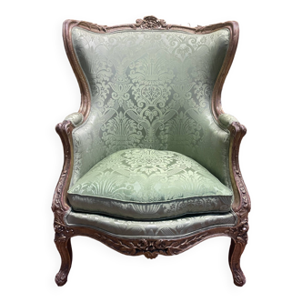 Louis XV golden eared armchair