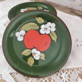 Set of 6 vintage Zeller Keramik dessert plates Eden model