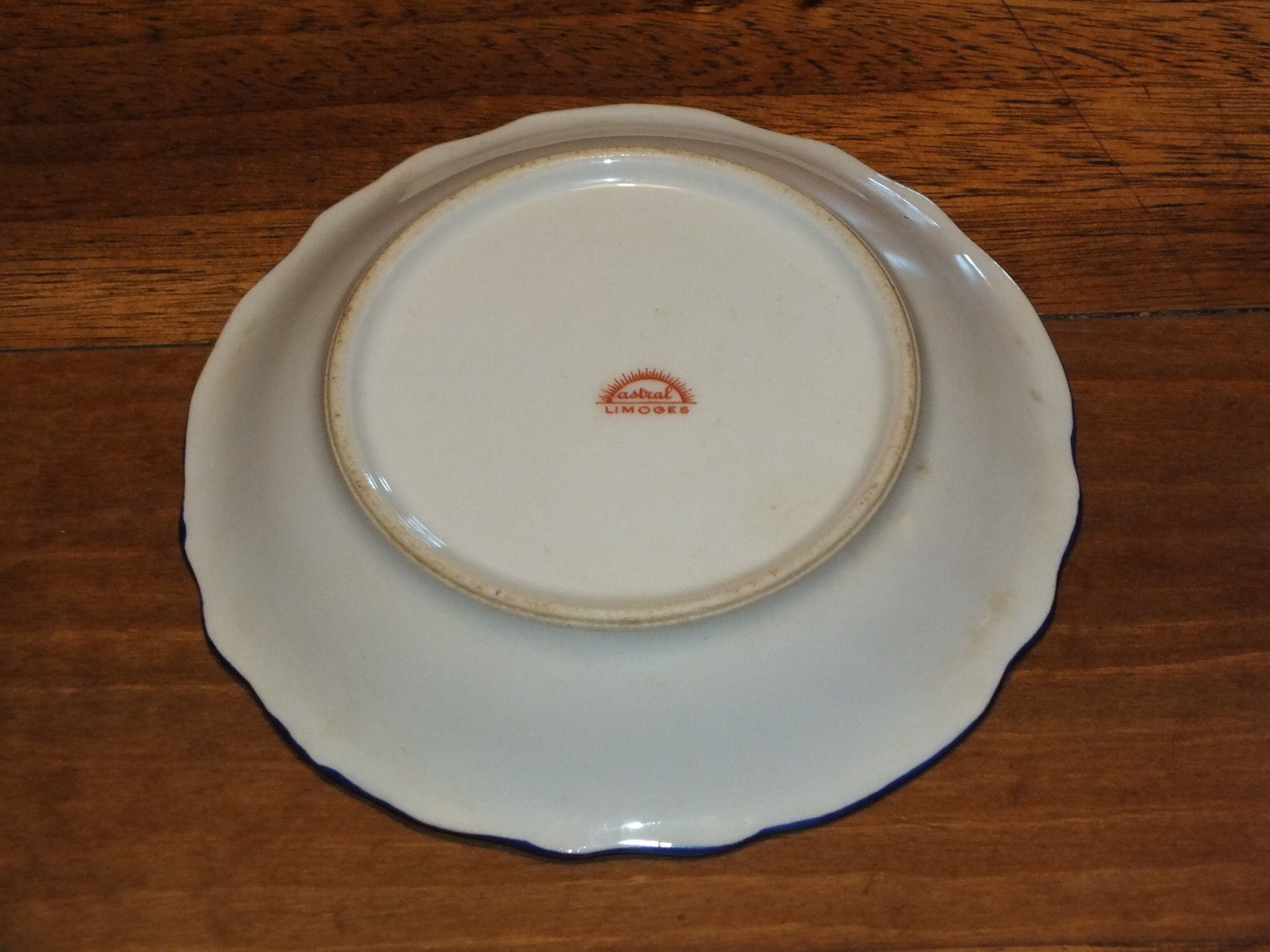 Art Deco dessert service in Limoges Astral porcelain