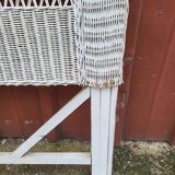 White rattan headboard 1960 1970
