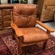 Pine armchair from the 1970s chalet