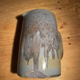 Large pitcher, pot, carafe, blue glazed ceramic pitcher