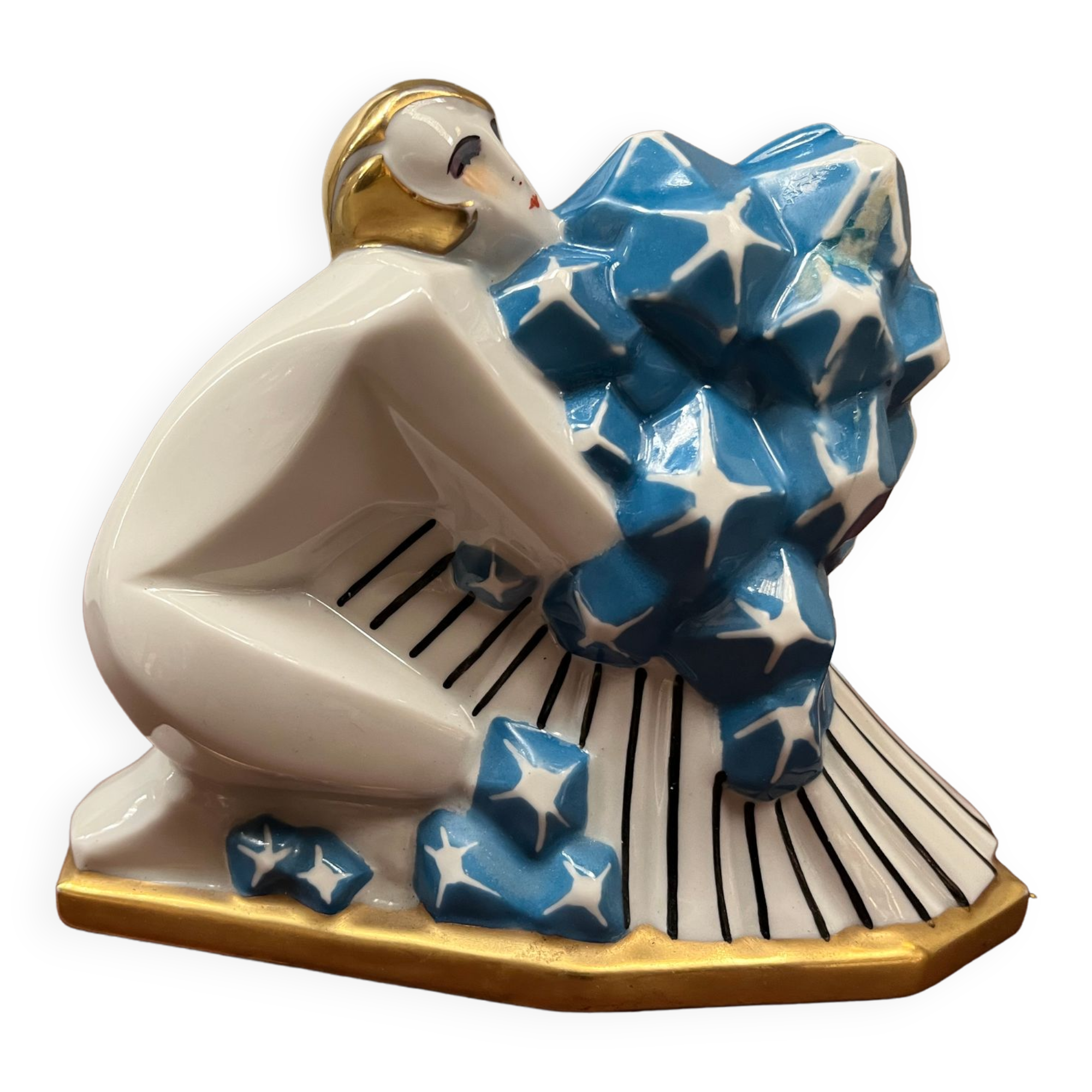 Art deco porcelain night light