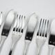 12x2 fish cutlery Christofle America silver-plated, design by Luc Lanel