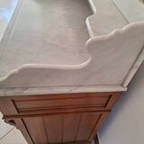 Old bathroom cabinet with marble