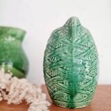 Old green slip pitcher