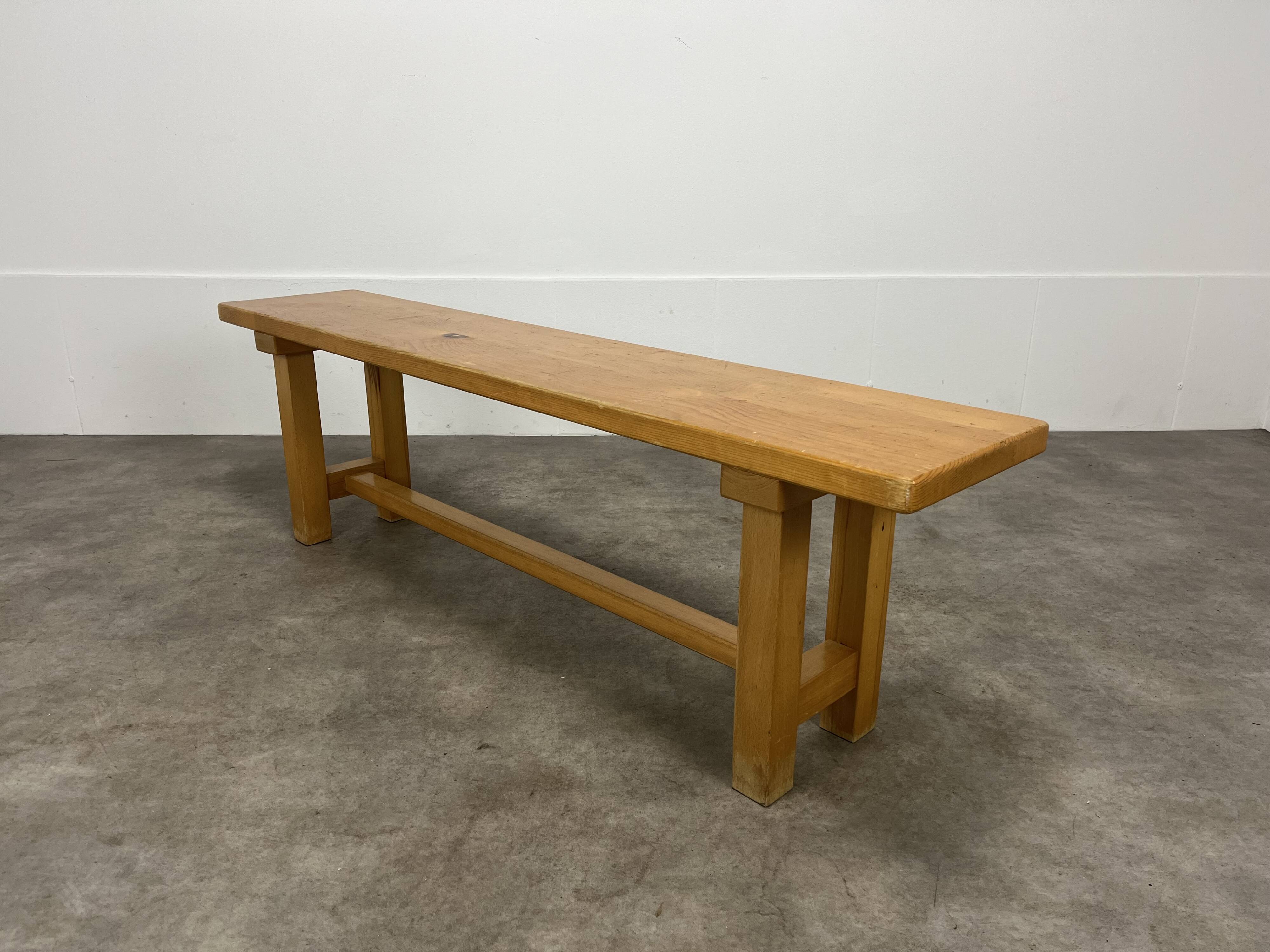 Vintage solid pine bench 150 cm