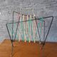 Vintage magazine holder scoubidou design year 50 60