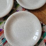 Set of 4 speckled soup plates