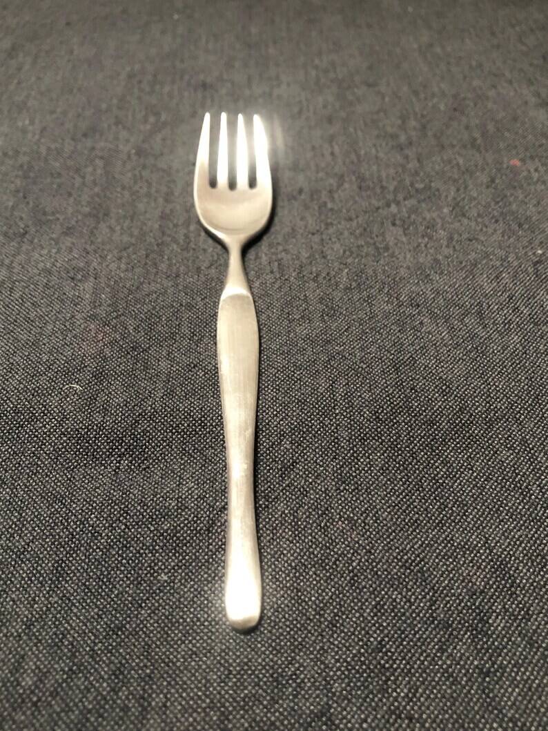 Vintage Christofle Silver Plated Fork and Soup Spoon Set Tapio Wirkkala Duo