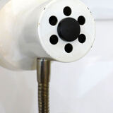 White lacquered metal lamp
