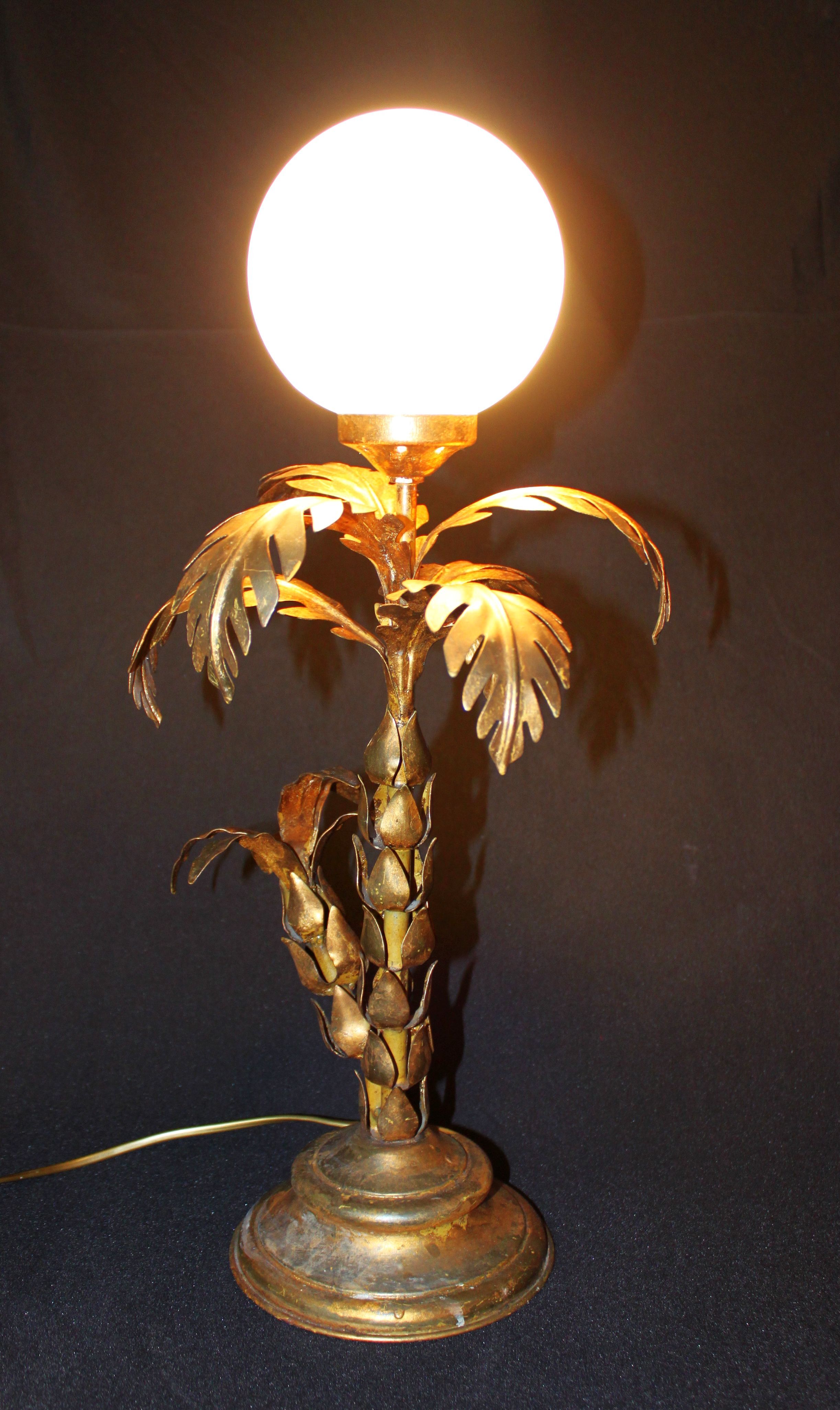 Palm table lamp by Hans Kogl