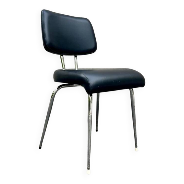 Chaise bureau skaï noir
