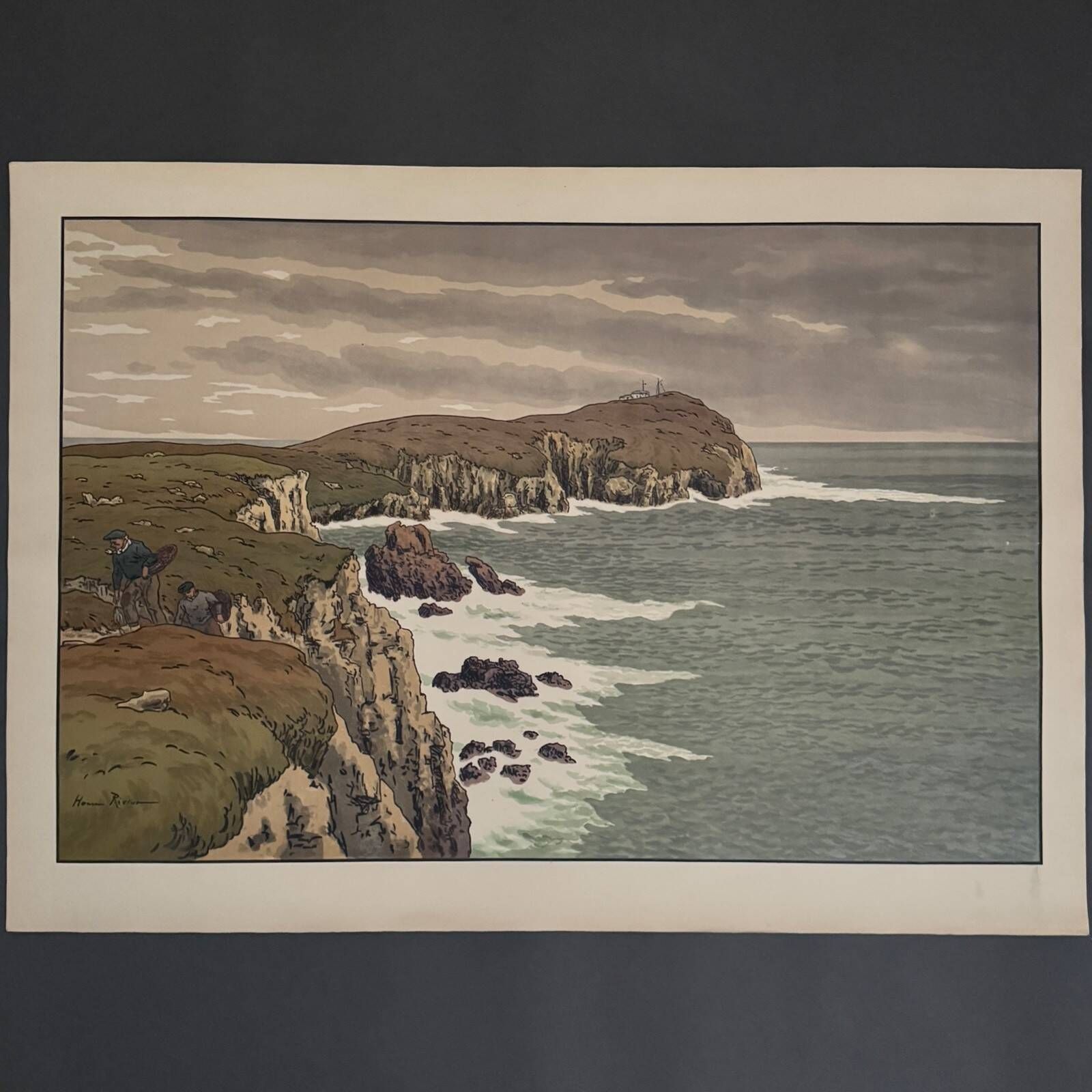 Lithograph by Henri Rivière The Aspects of Nature - The Cape