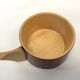 Vintage wooden cups and saucers in teak