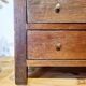 Small antique wooden workshop cabinet with 3 drawers