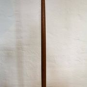 Mid-century floor lamp in teak and brass by Falkenbergs Belysning, Sweden, 1960s.