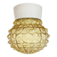 Lustre en porcelaine blanche vintage, années 1970