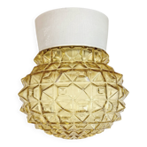 Vintage White Porcelain Ceiling Light, 1970s
