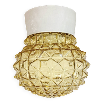 Vintage White Porcelain Ceiling Light, 1970s