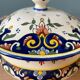 Soup pot in earthenware Vieux Rouen handmade