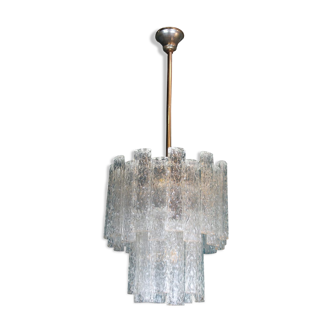 Glass chandelier Italy 1970s