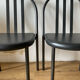 Chaises métal et skai Mallet Stevens
