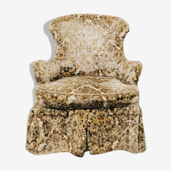 Upholsterer toad armchair