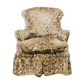 Fauteuil crapaud tapissier