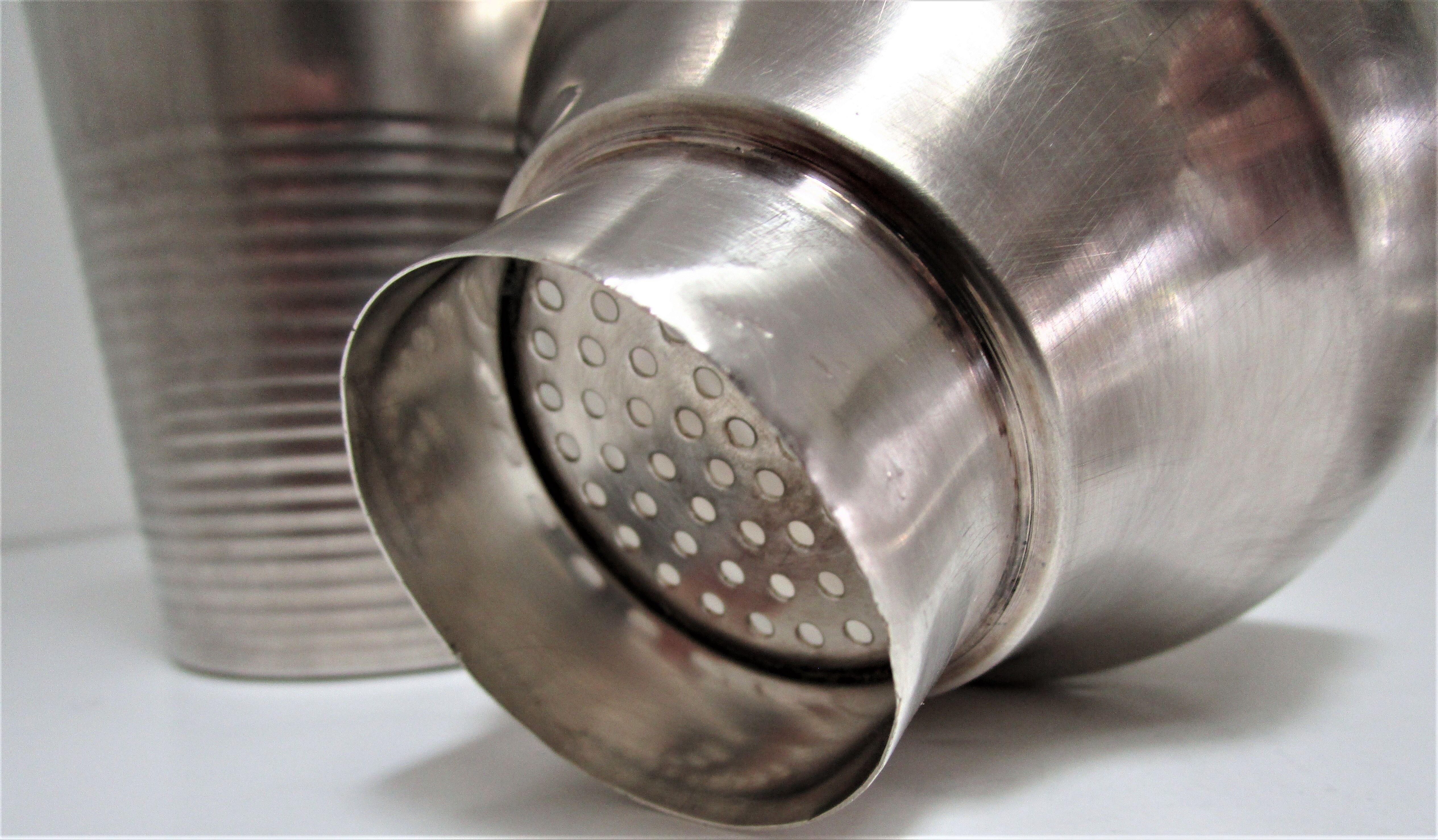 Shaker Gallia Christofle Art Deco silver metal 30/40s