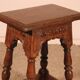 early 17th century oak high stool
