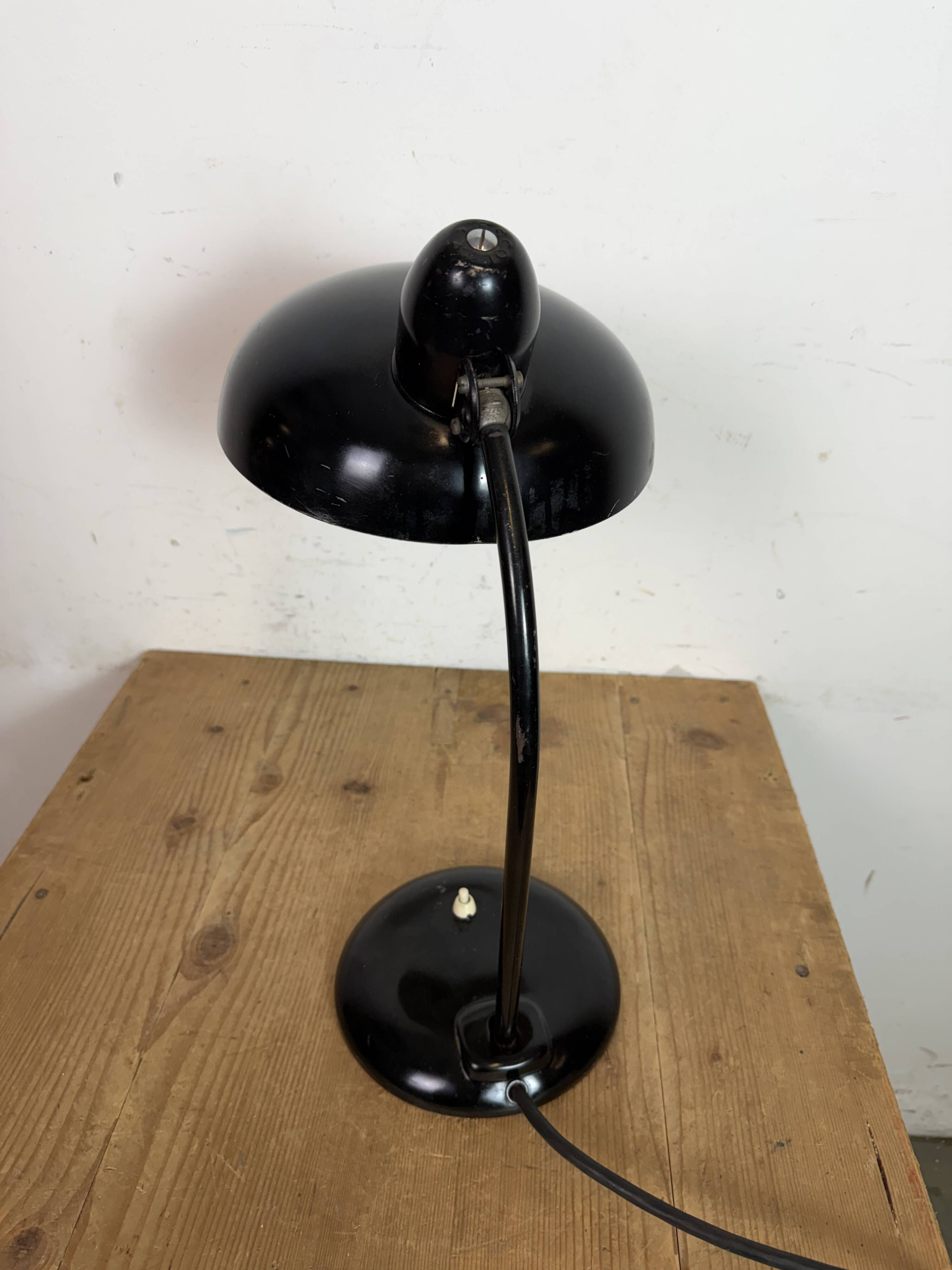 Black Industrial Bauhaus Table Lamp from Escolux, 1930s