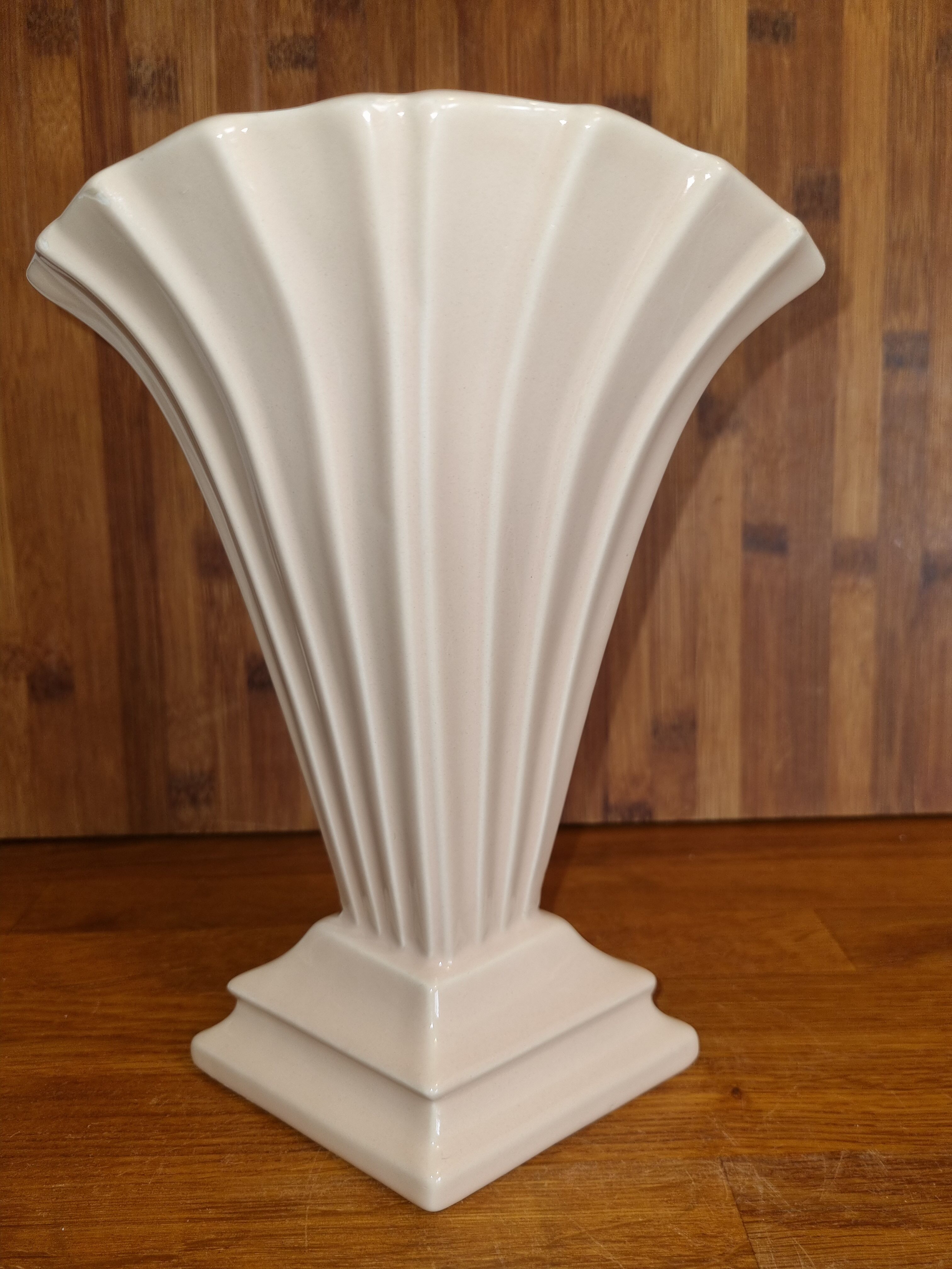 Vintage art deco vase draped shape