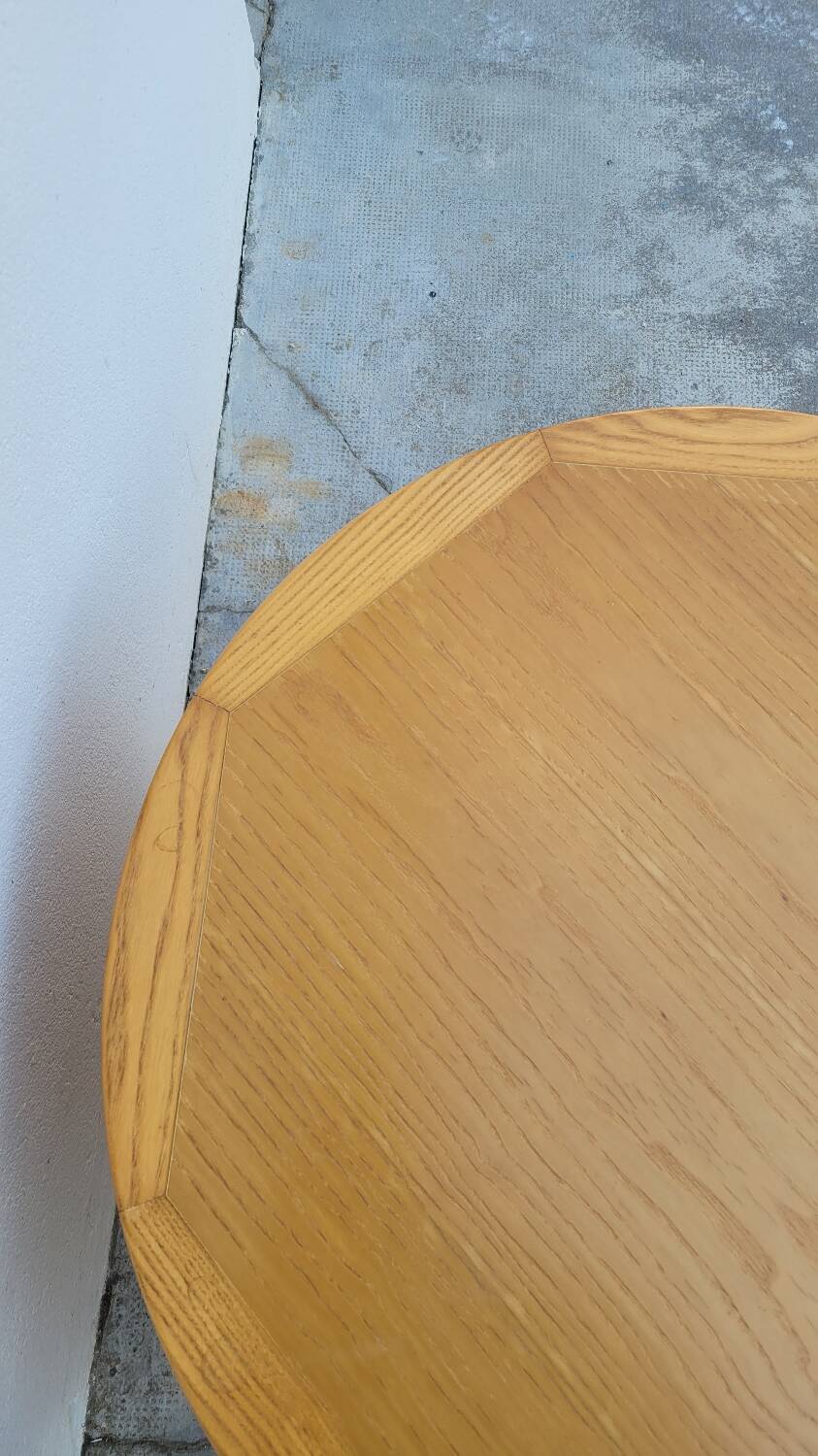 Vintage round coffee table design Maison Regain style 1970s