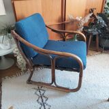 Vintage bamboo armchair