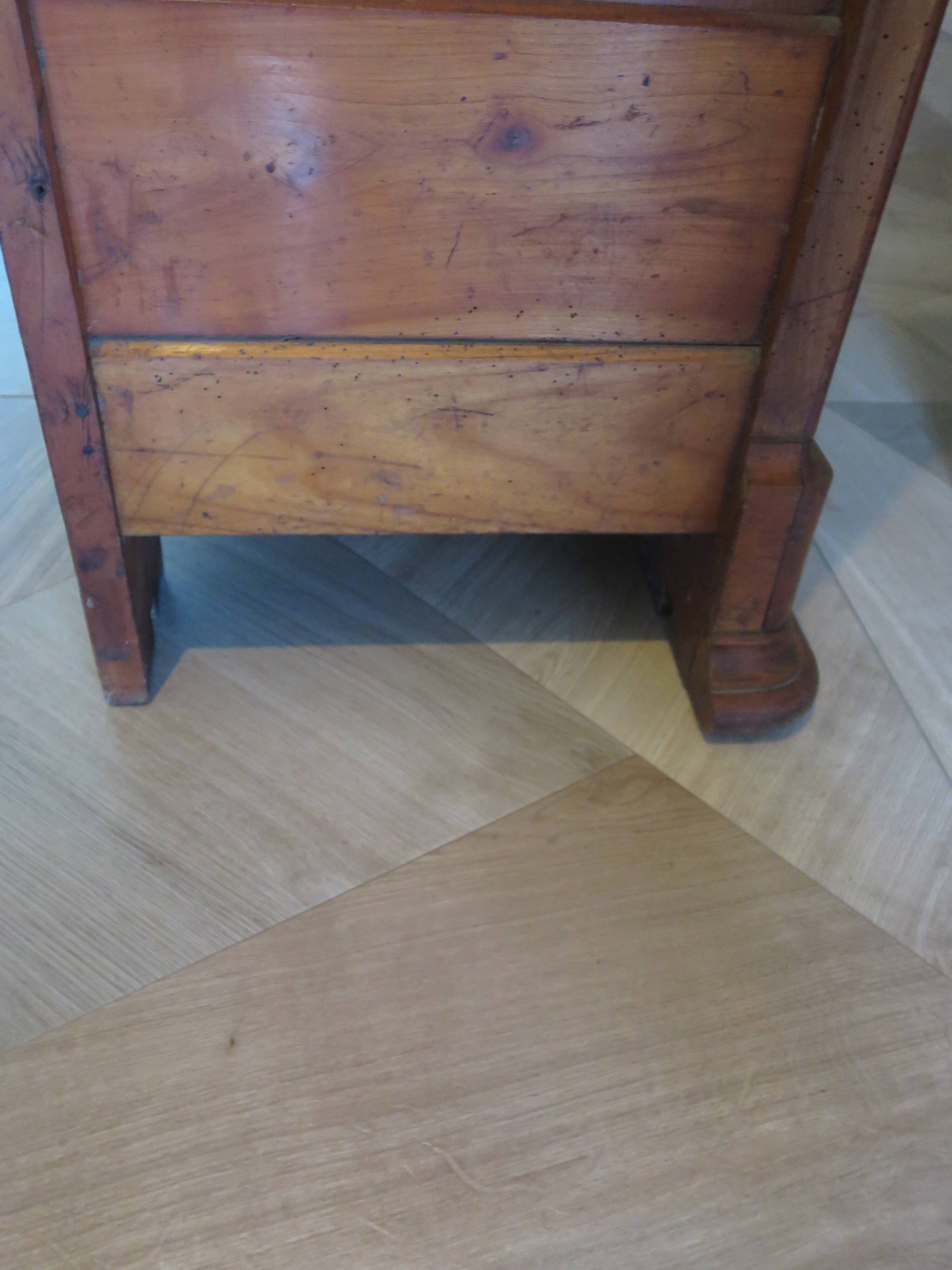 Antique trunk bench - Louis Philippe style - trunk seat - solid wood