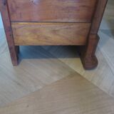 Antique trunk bench - Louis Philippe style - trunk seat - solid wood