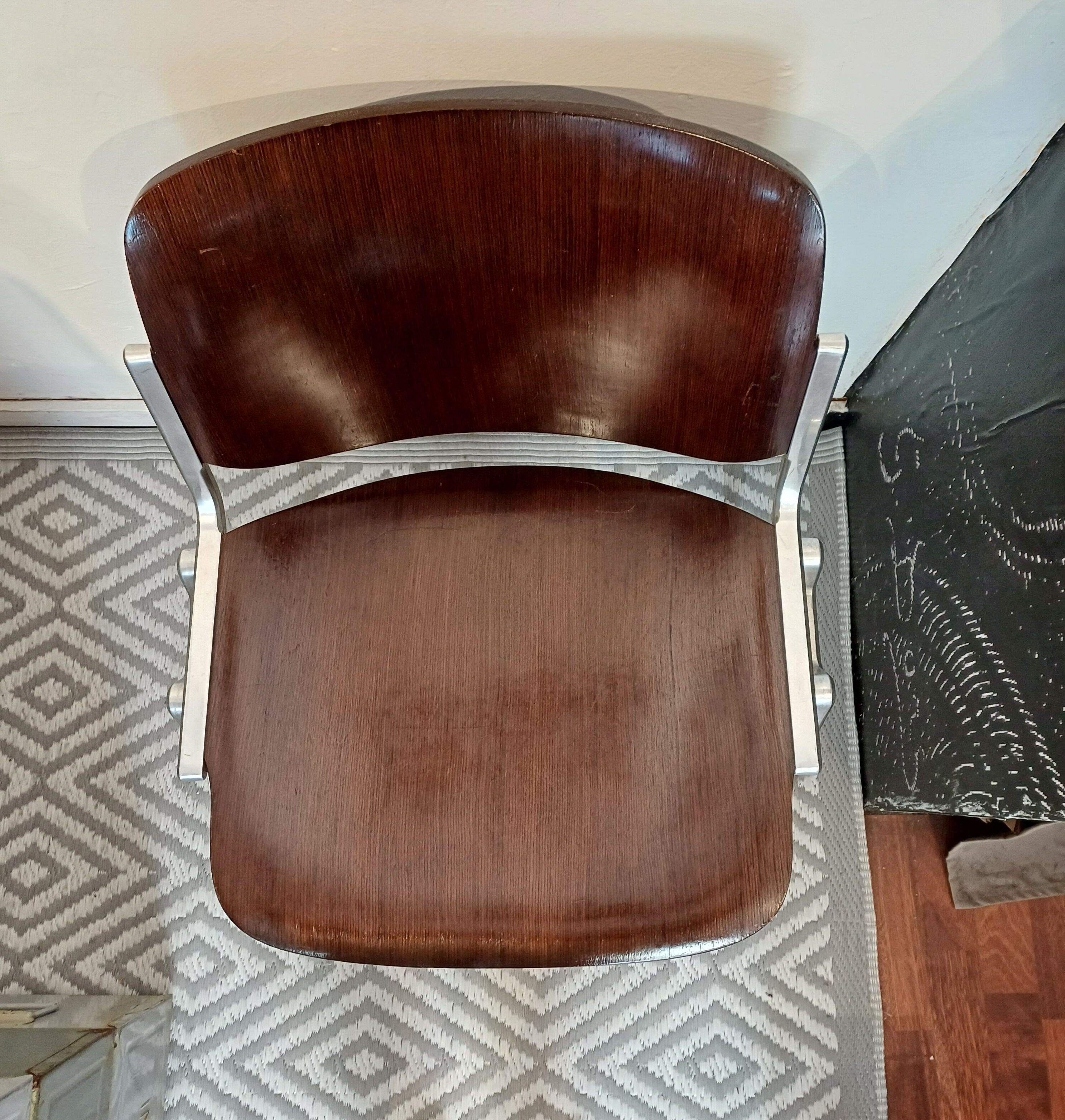 Set of 2 office chairs DSC 106 design Piretti for Castelli, 1965