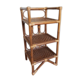 Light rattan shelf with canning