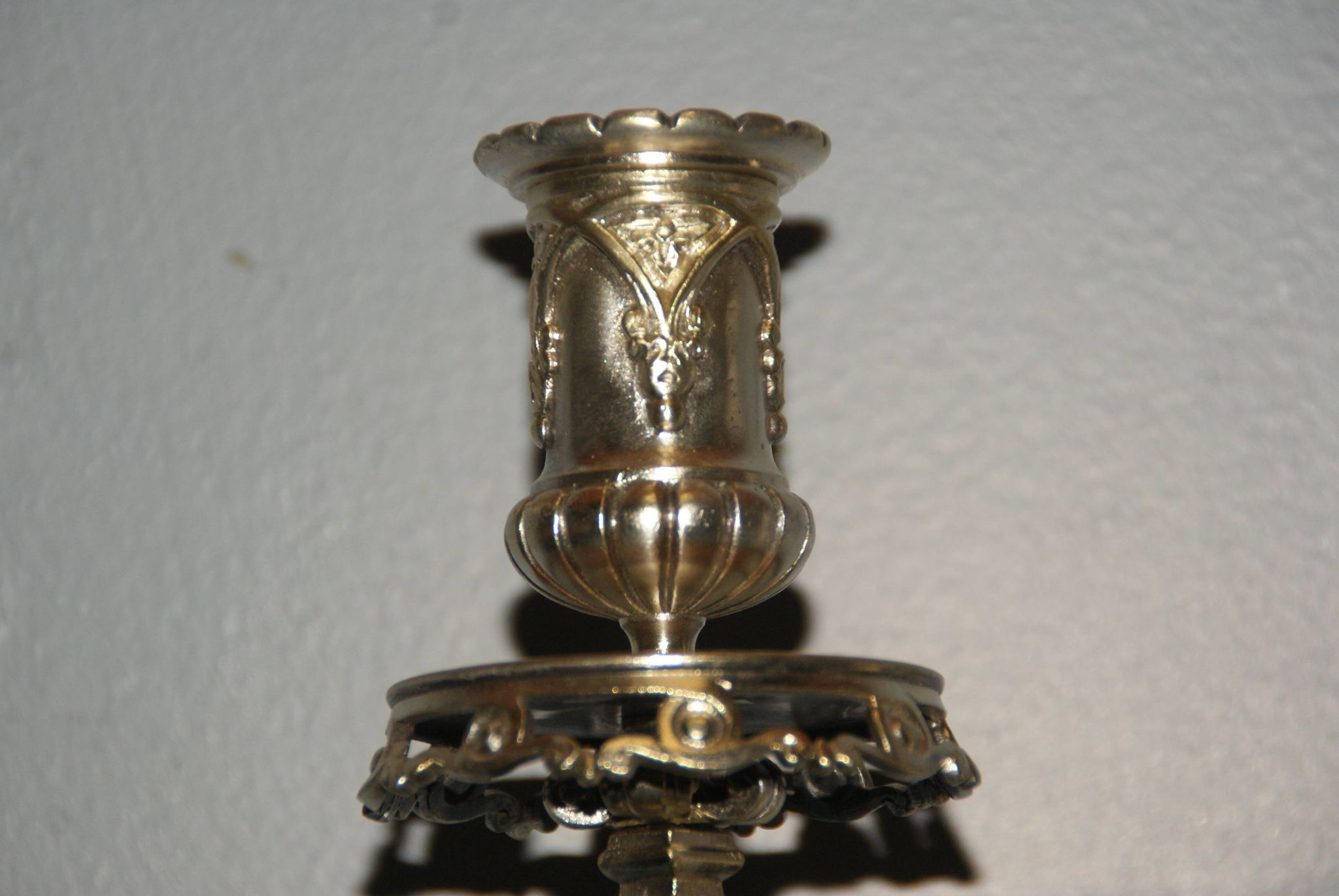 Rare pair of 19th century bronze candlesticks