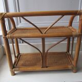 Rattan shelf