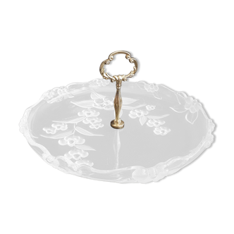 Servant dish in crystal satin decoration cherry blossoms