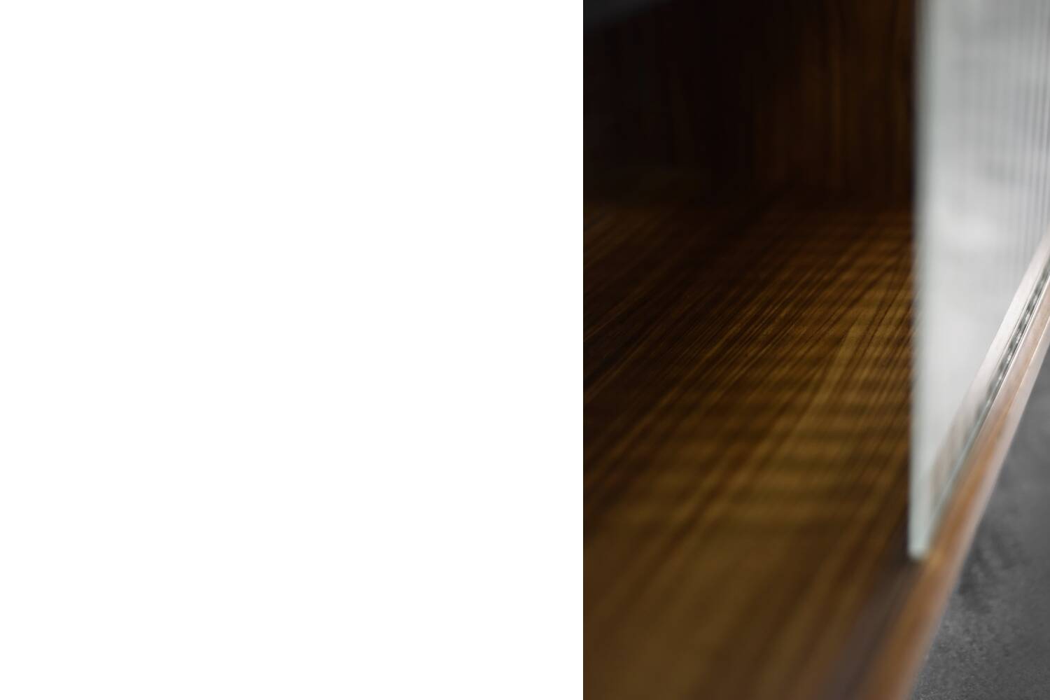 Vintage Mid-Century Scandinavian Modern Rosewood Highboard with Glass, 1960