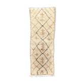Tapis berbere marocain Beni Ouarain 65x200 cm