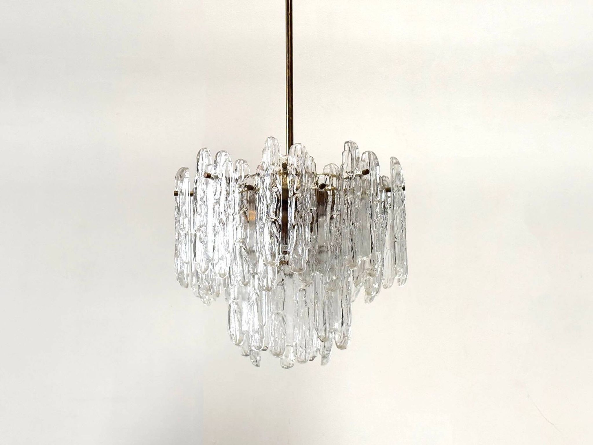 Chandelier en verre Kinkeldey