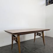 Polyester varnished table from the 1960s.