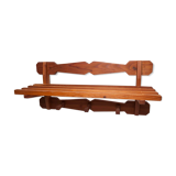60's coat rack in solid beech
